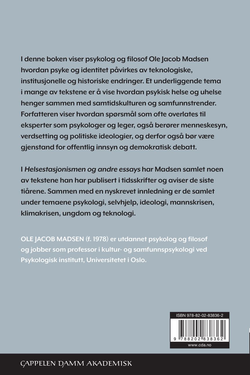 Helsestasjonismen og andre essays