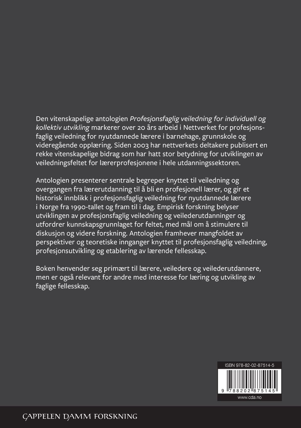 Profesjonsfaglig veiledning for individuell og kollektiv utvikling
