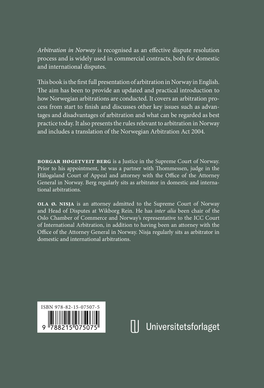 Arbitration in Norway