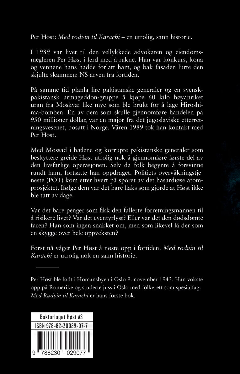 Med rødvin til Karachi