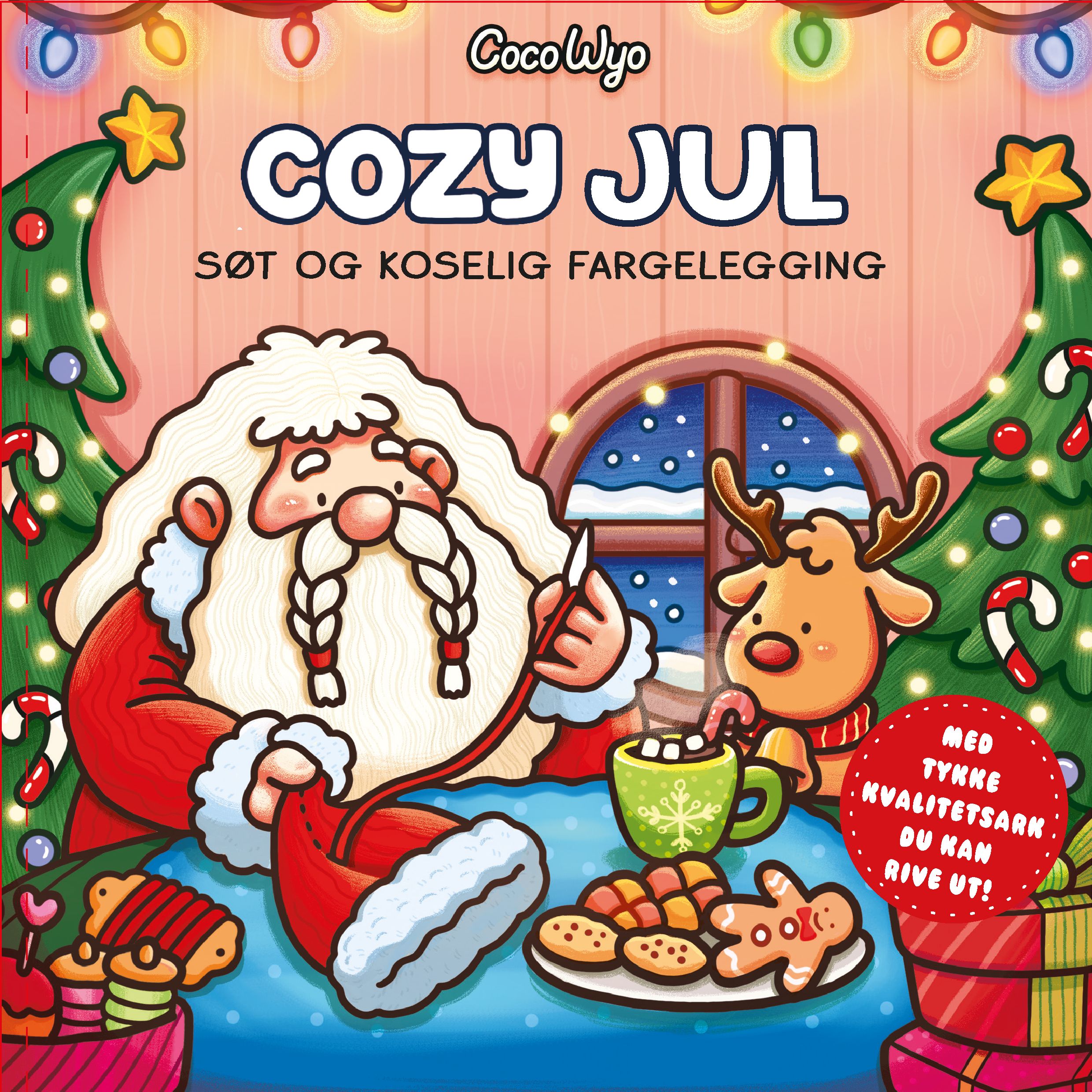 Cozy jul - søt og koselig fargelegging