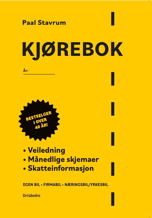 Kjørebok - veiledning, månedlige skjemaer, skatteinformasjon : egen bil, firmabil, næringsbil/yrkesbil