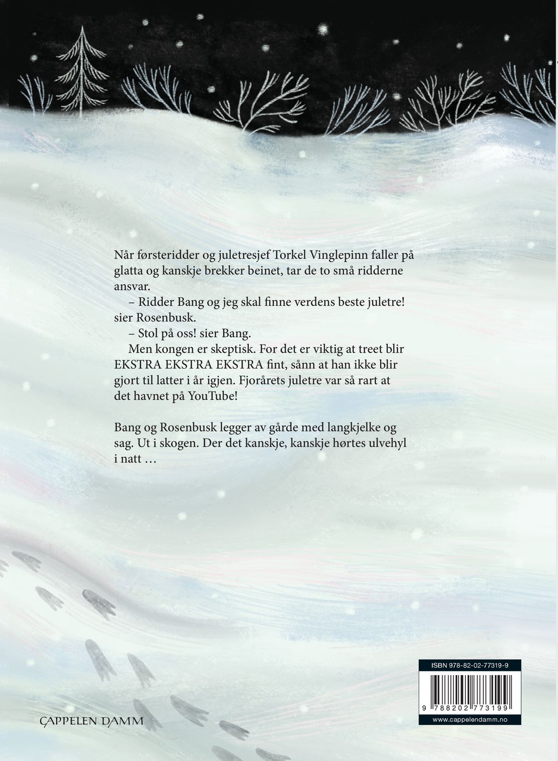 To små riddere finner et juletre