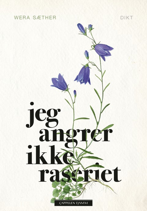 Jeg angrer ikke raseriet - dikt