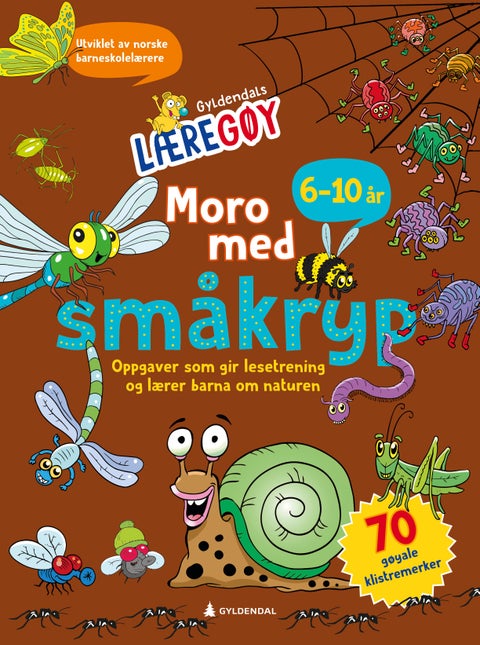 Moro med småkryp - oppgaver som gir lesetrening og lærer barna om naturen