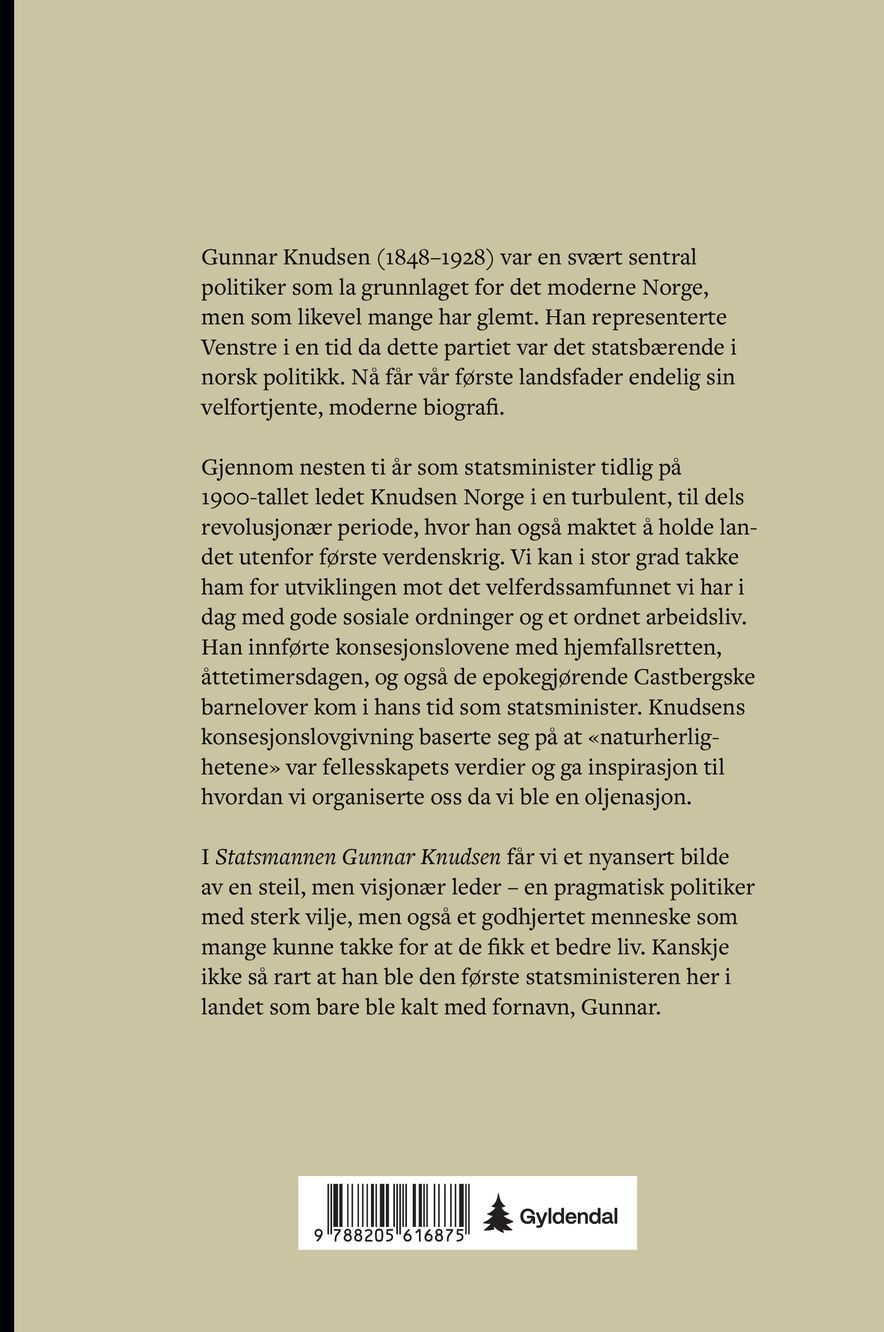 Statsmannen Gunnar Knudsen