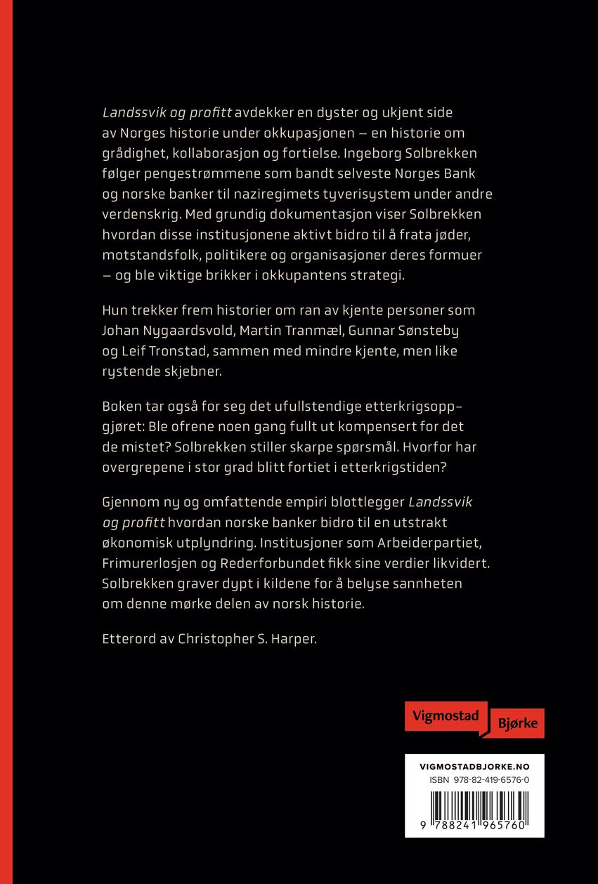 Landssvik og profitt