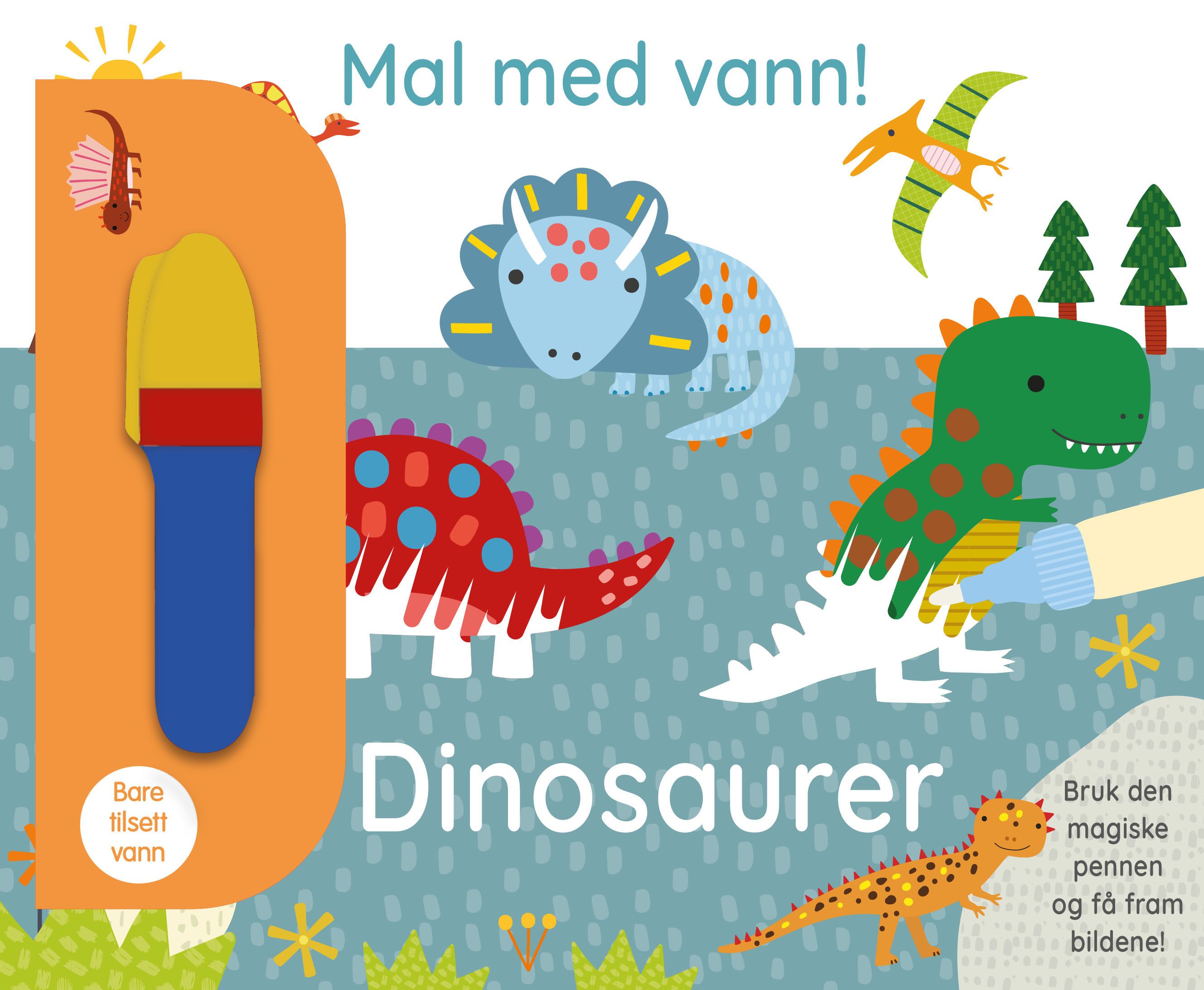 Dinosaurer - mal med vann!