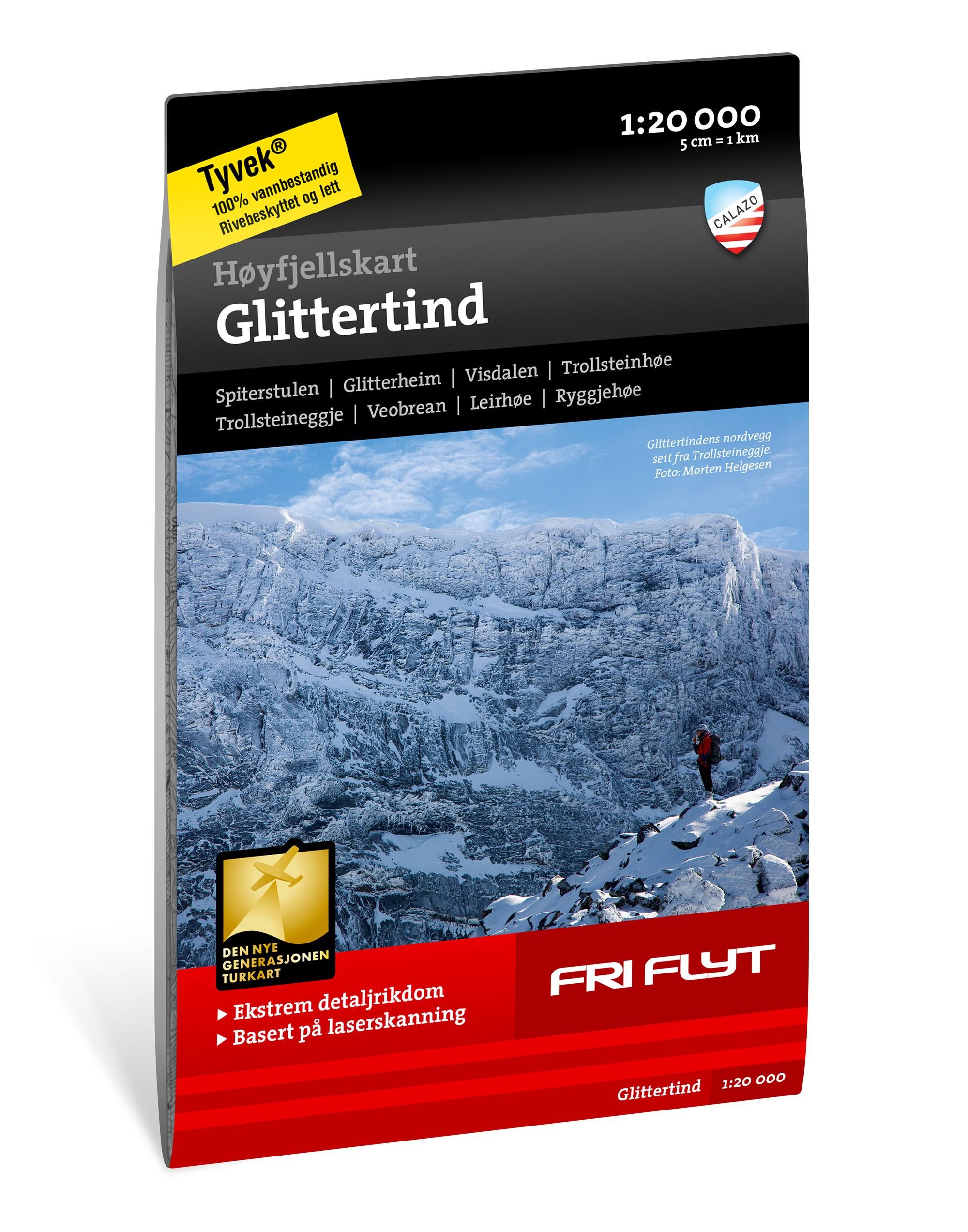 Glittertind - høyfjellskart