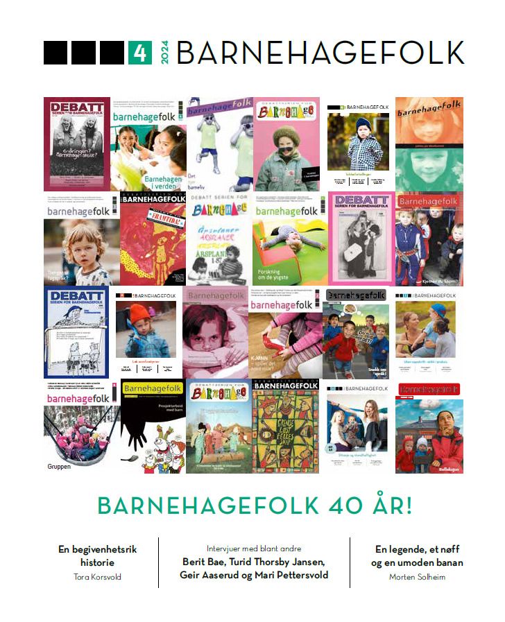 Barnehagefolk. Nr. 4/2024