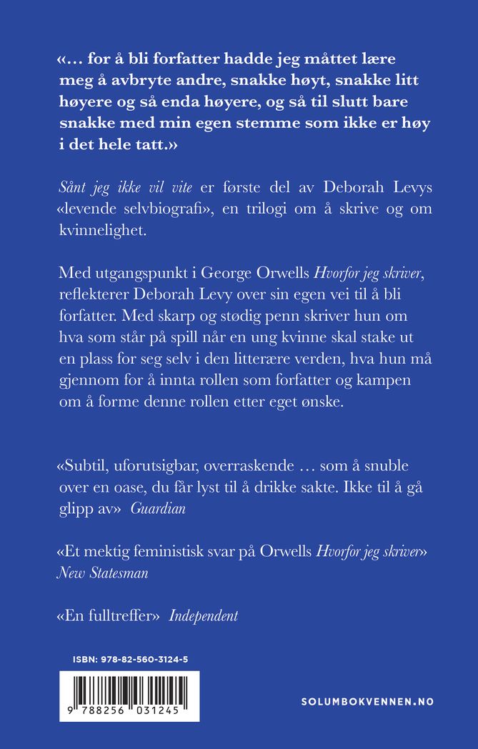 Sånt jeg ikke vil vite