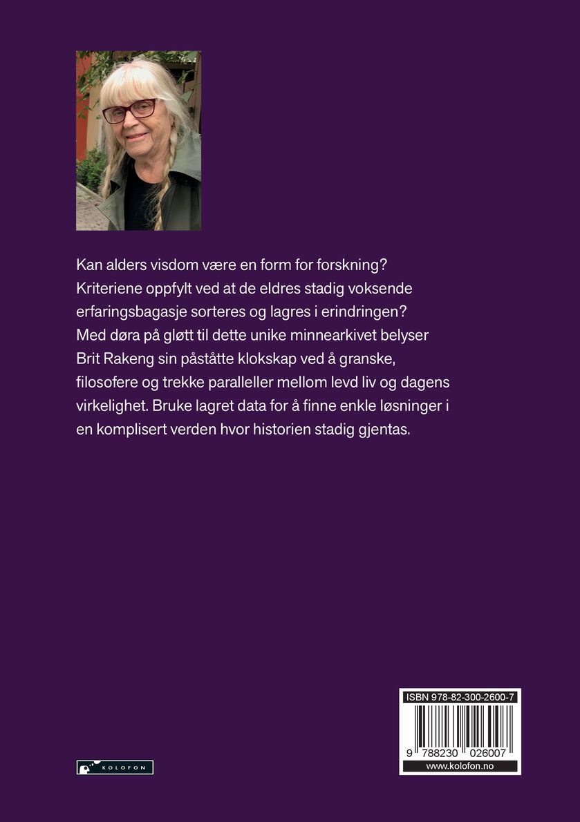 Hjelp, jeg er blitt gammel og klok