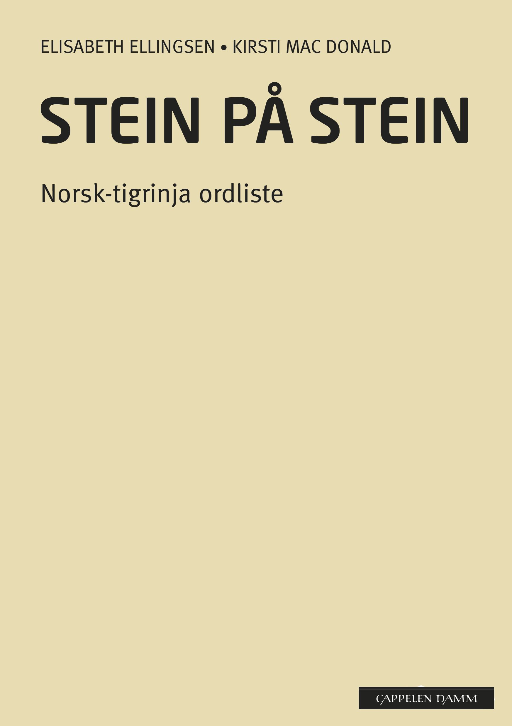 Stein på stein - norsk-tigrinja ordliste