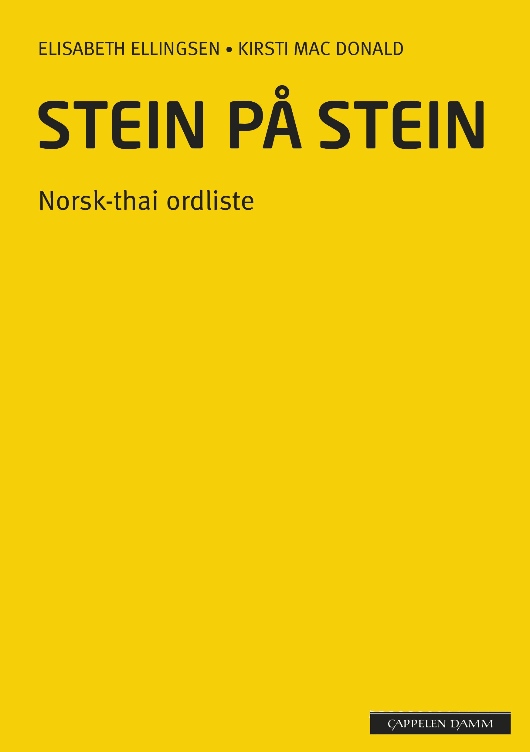 Stein på stein - norsk-thai ordliste