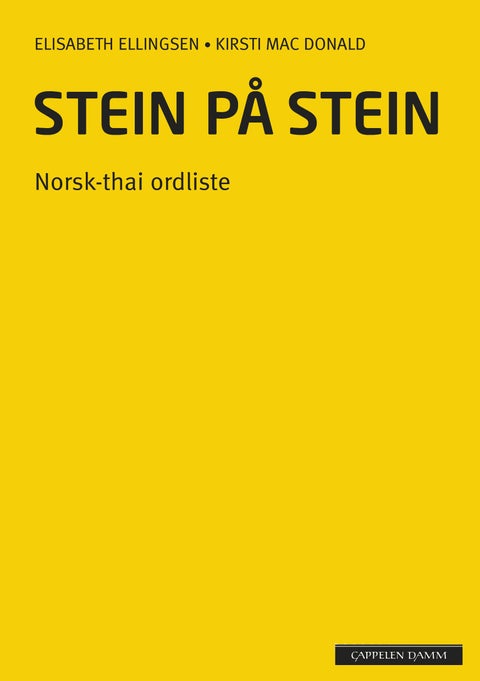Stein på stein - norsk-thai ordliste