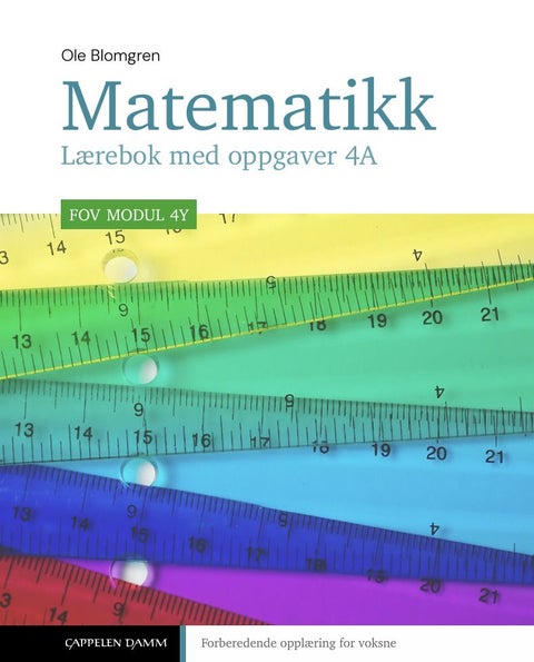 FOV matematikk 4A - matematikk for voksne i FOV, modul 4