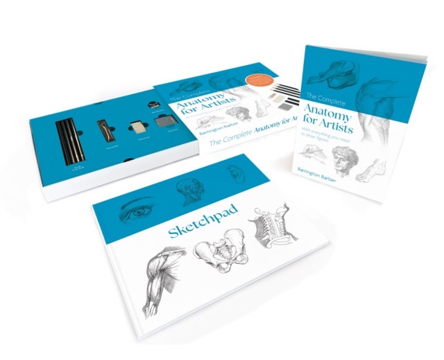The Complete Anatomy for Artists Kit - Includes an Instructional Book, A Sketchpad, Pencils and More