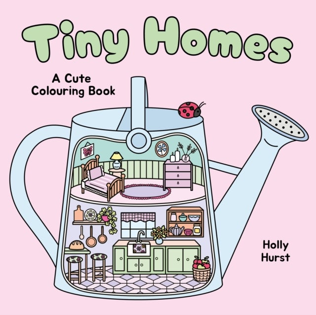 Tiny Homes Cute Colouring Book