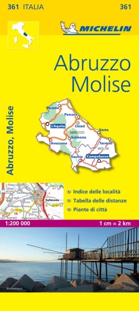 Abruzzo & Molise - Michelin Local Map 361 - Map