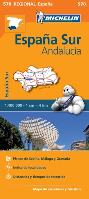 España sur - Andalucía : mapa de carreteras y turístico = carte routière et touristique