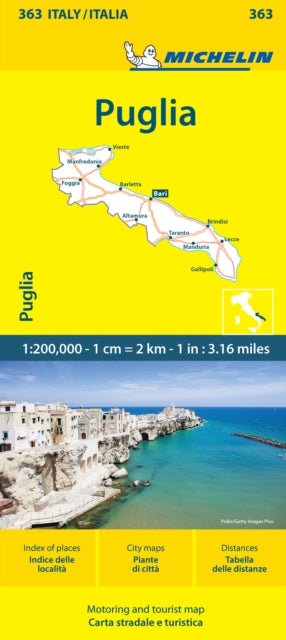 Puglia - Michelin Local Map 363 - Map