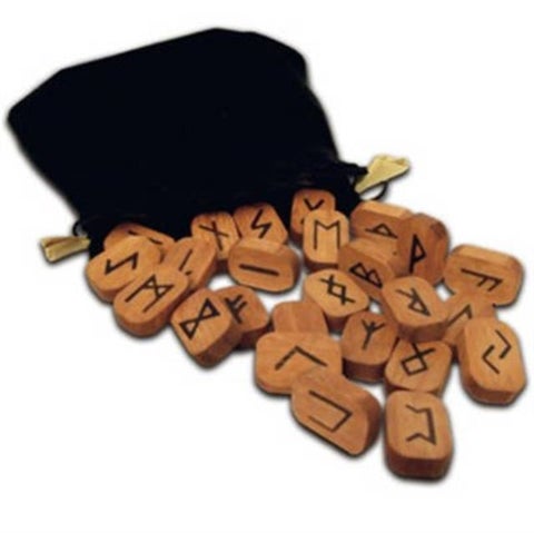 Wooden Runes Bookshelf Edition - Ancient Northern Magic