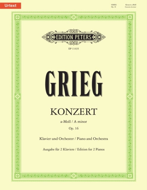 Piano Concerto A minor Op. 16 - for Piano and Orchestra