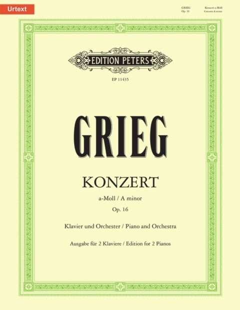Piano Concerto A minor Op. 16 - for Piano and Orchestra