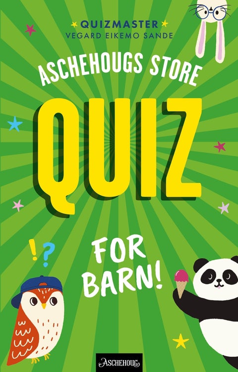 Aschehougs store quiz for barn!