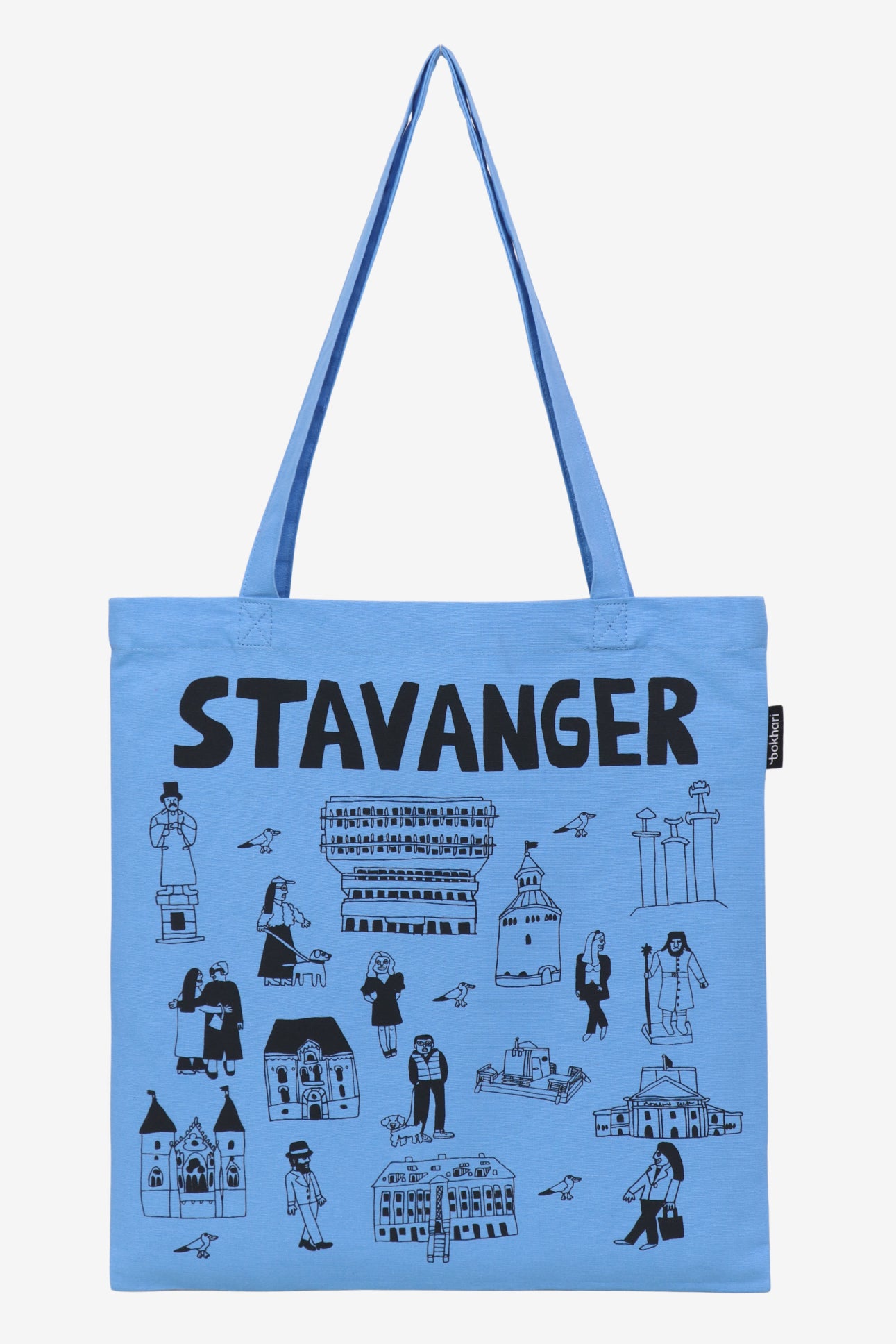 Handlenett Anette Moi Stavanger blå