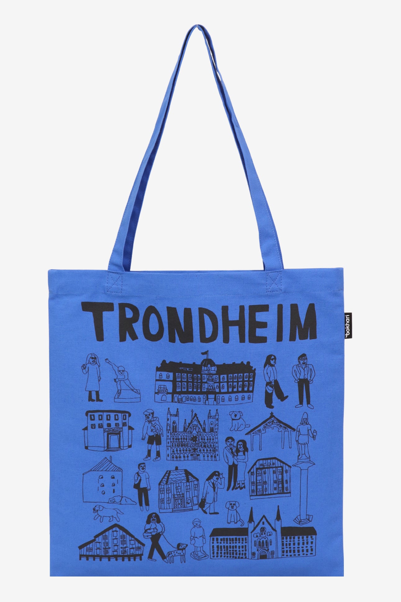 Handlenett Anette Moi Trondheim blå