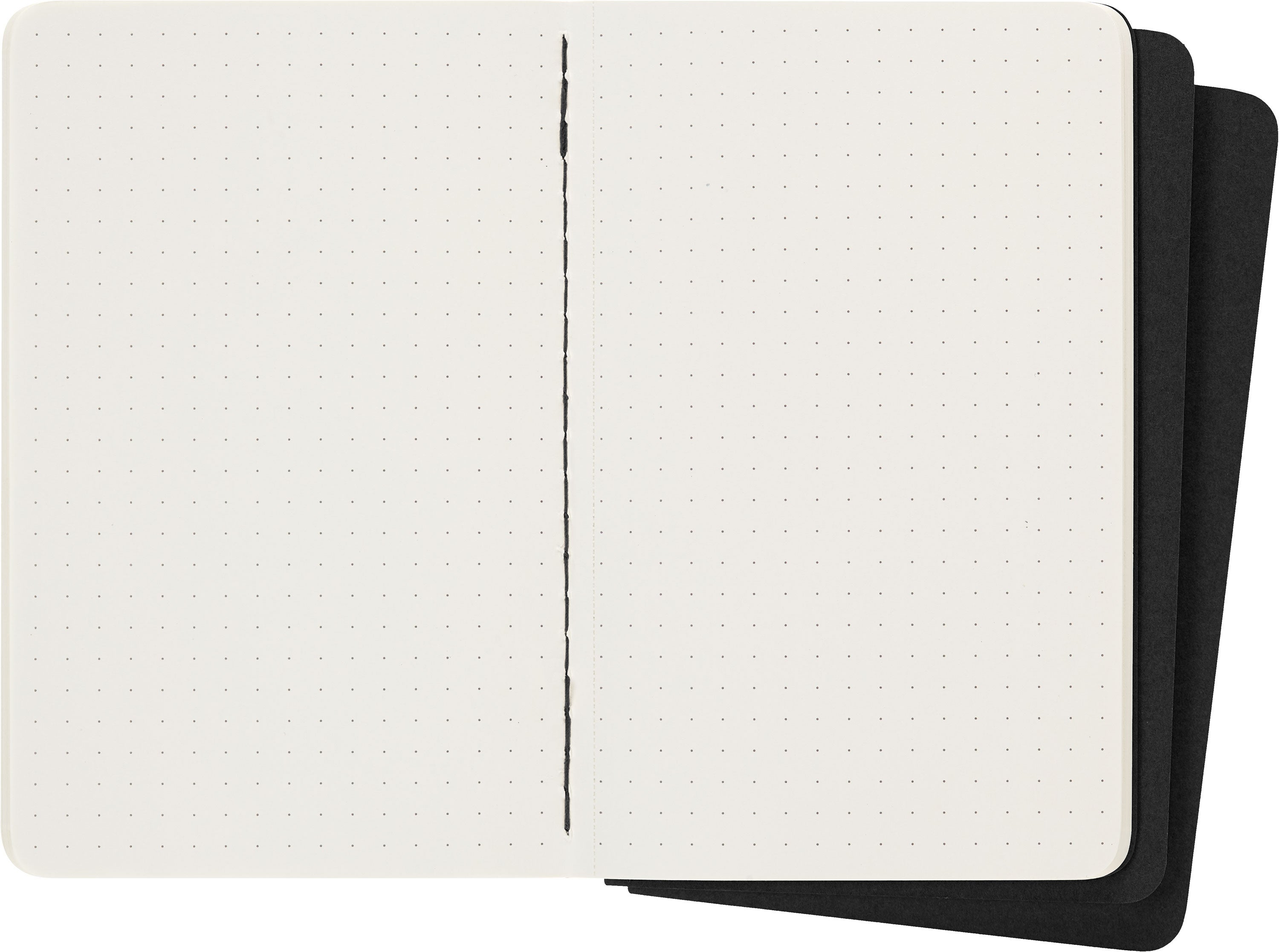 Notatbok Moleskine Cahier 3pk Pocket Dots Black