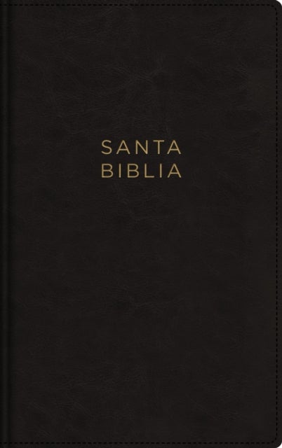 NBLA, Santa Biblia, Ultrafina, Letra grande, Leathersoft, Negro, Palabras de Jesus en rojo, con cierre
