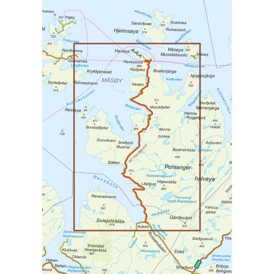 Nasjonale turistveger - Havøysund - 1:50 000