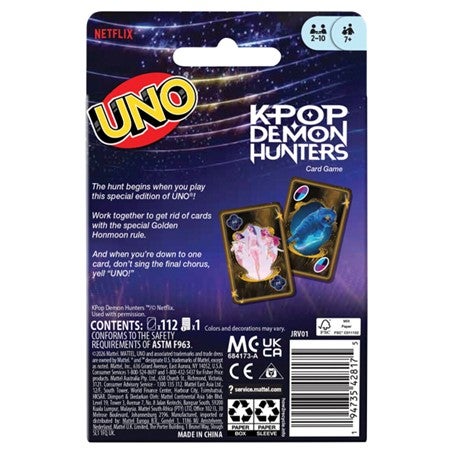 Spill Uno Kpdh Kpop Demon Hunters