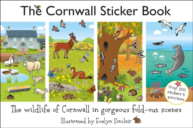 The Cornwall Sticker Book - The Wildlife of Cornwall in gorgeous fold-out scenes