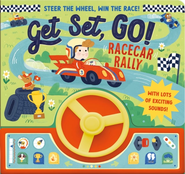 Get Set, Go! Racecar Rally - Steer the wheel, win the race!