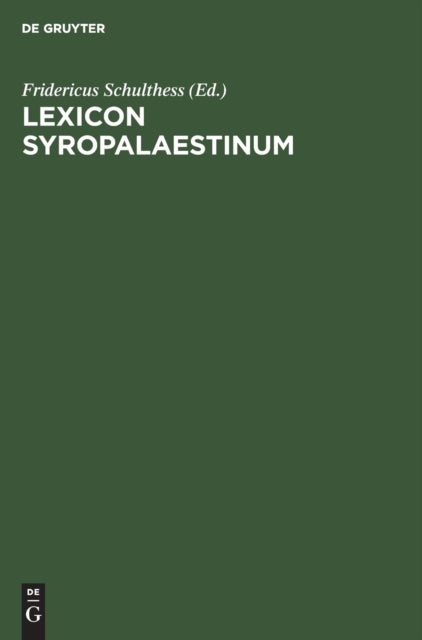 Lexicon Syropalaestinum