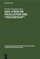 Das Lyrische Feuilleton des 'Volksstaat'