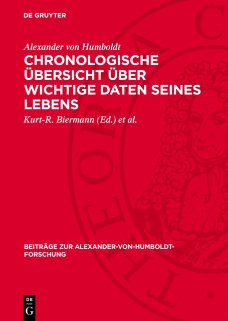 Chronologische Übersicht über wichtige Daten seines Lebens