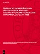 Übersichtsvorträge und Diskussionen auf der Tagung Hydrometeorologie Tharandt, 25.–27. 9. 1968