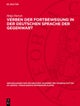 Verben Der Fortbewegung in Der Deutschen Sprache Der Gegenwart