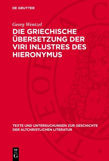 griechische Ubersetzung der Viri inlustres des Hieronymus