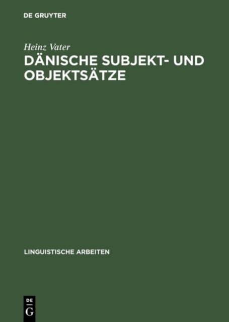 Dänische Subjekt- Und Objektsätze
