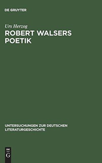 Robert Walsers Poetik