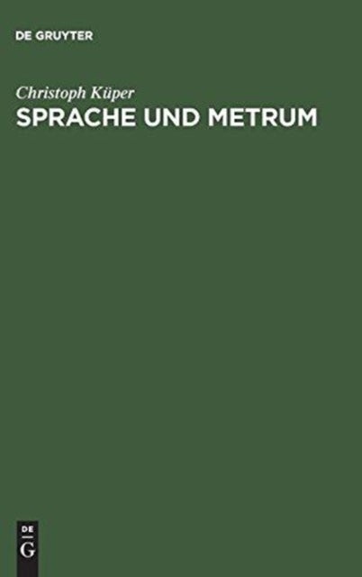 Sprache Und Metrum