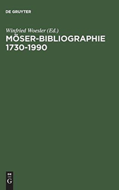 Möser-Bibliographie 1730–1990