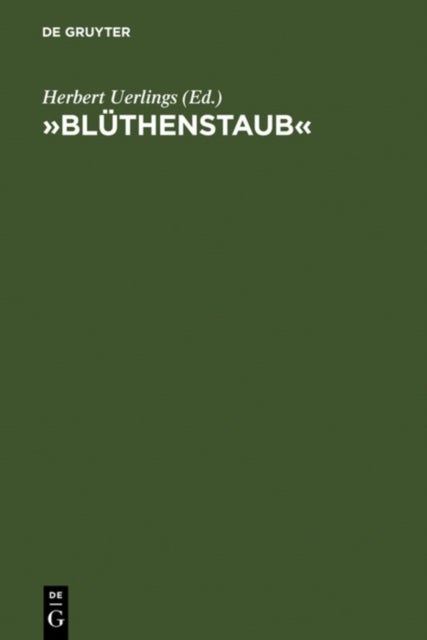 Blüthenstaub - Rezeption Und Wirkung Des Werkes Von Novalis