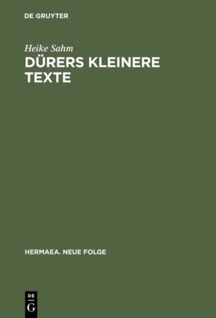 Dürers Kleinere Texte