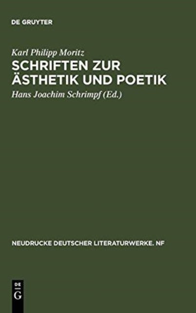 Schriften zur Ästhetik und Poetik - Kritische Ausgabe